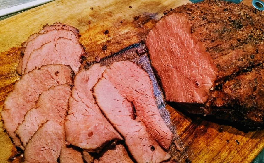 Cooked hot smoked pastrami large