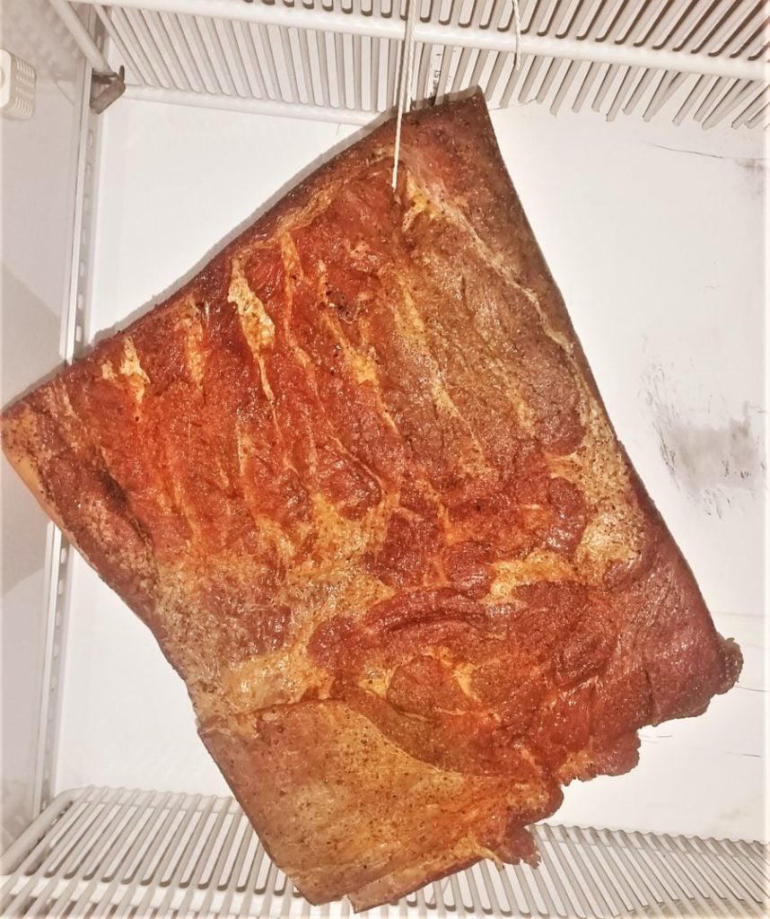 Curing chamber bacon pancetta