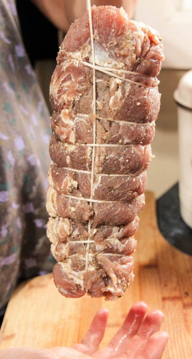 Coppa homemade cured meat salumi large