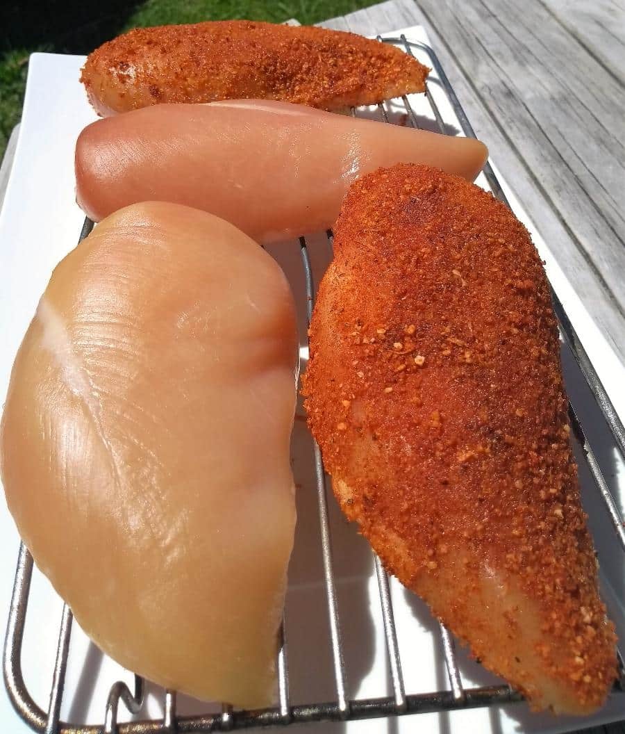 Pellicle formed ready smoked chicken large