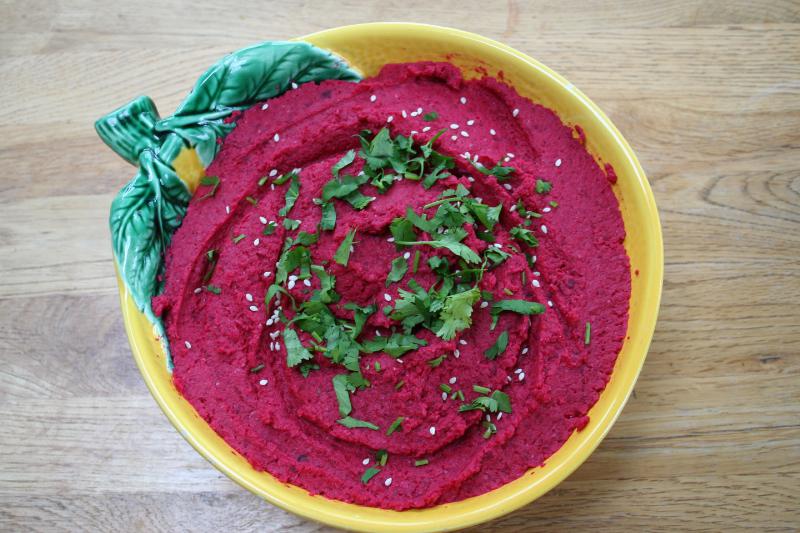 Beetroot spread or dip charcuterie