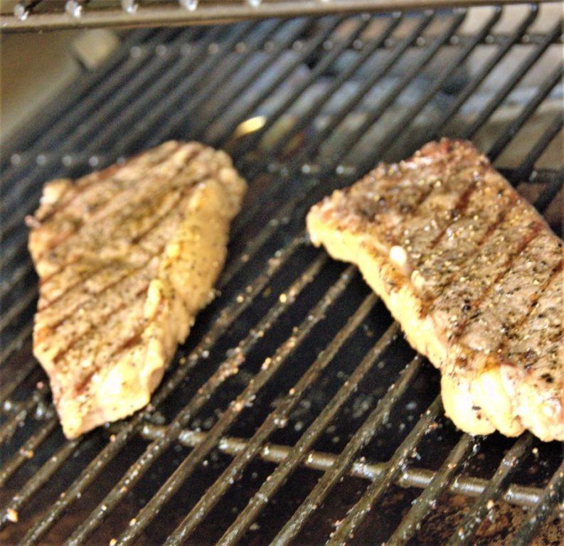 SteakonPelletGrill Eat Cured Meat