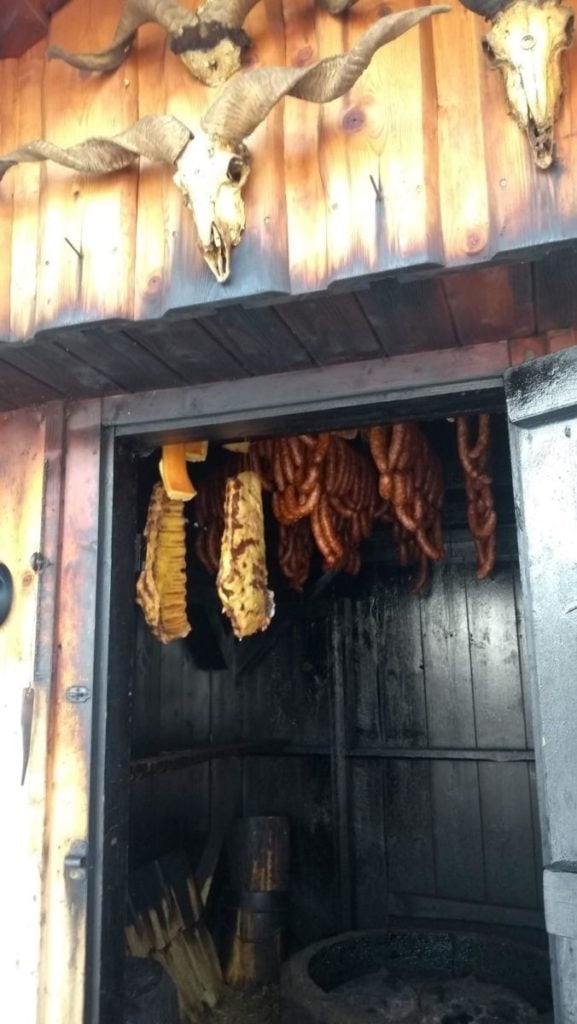 A traditional eastern european cold smokehouse