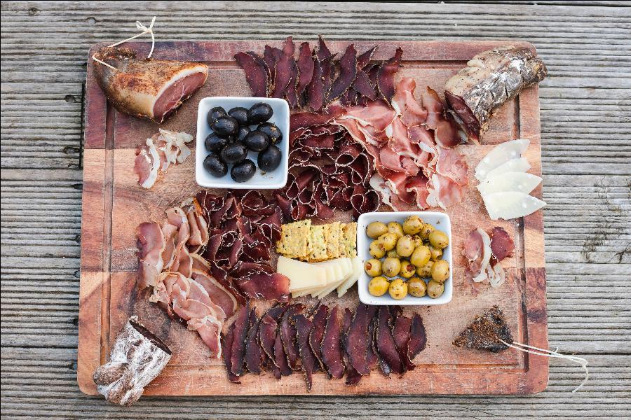 Chartcuterie board cured meat home made 6 large