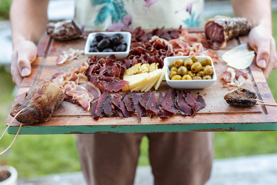 Tom hold charcuterie board 2 large