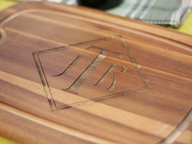 Custom engraved wooden board