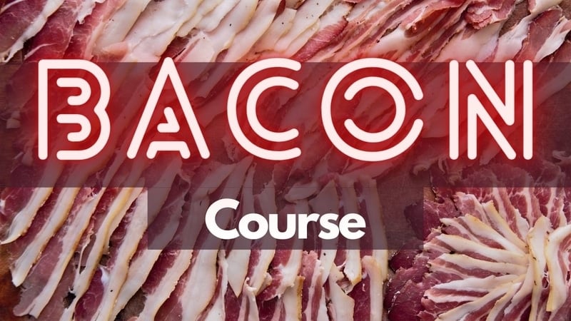 Bacon Course: A savory spread of striped delicacies featuring every bacon style.